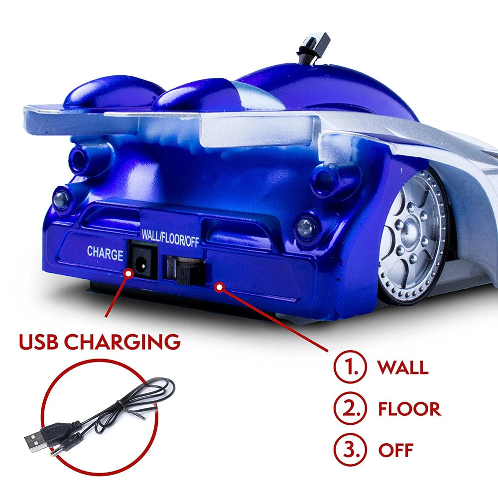 New RC Car Wall Racing Car Toys Climb Ceiling Climb Across The Wall Remote Control Anti Gravity Toy Car Model Gift For Kids