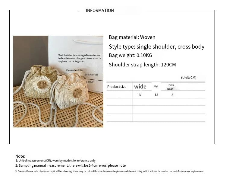 2025 Hot Sale Rattan Woven Women Straw Bag Handbag Knit Summer Beach Woman Shoulder Messenger Khaki Beige Bags Fashion Creative